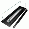 WKŁAD DO ZABUDOWY 65CM CZARNY Z SZYBAMI