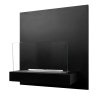 Biokominek wiszący Board czarno-czarny 45x47x16,5cm