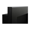 Biokominek 900x400 SLIM Czarny strukturalny z szybą 90x40x12cm
