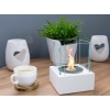 Biokominek wolnostojący Smart biały strukturalny mat 13x13x17cm