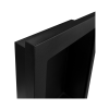 Biokominek wiszący Vertical czarny strukturalny mat 61x39x12cm