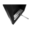 Biokominek wiszący Vertical czarny strukturalny mat 61x39x12cm