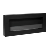 Biokominek Box 900x400 czarny z szybą