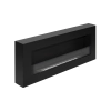 Biokominek Box 900x400 czarny z szybą