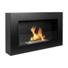 BIOKOMINEK BOX 650X400 czarny z szybą