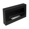 BIOKOMINEK BOX 650X400 czarny z szybą