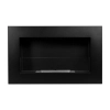 BIOKOMINEK BOX 650X400 czarny z szybą