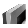 Biokominek wiszący z szybą  650x400 inox