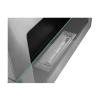Biokominek wiszący z szybą  650x400 inox
