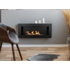 Biokominek wiszący 900x400 Box czarny strukturalny mat