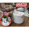 Biokominek wolnostojący  Moon biały mat