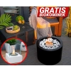 Biokominek  wolnostojący Moon czarny mat