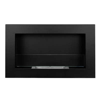 Biokominek 650x400 Slim Czarny z szybą