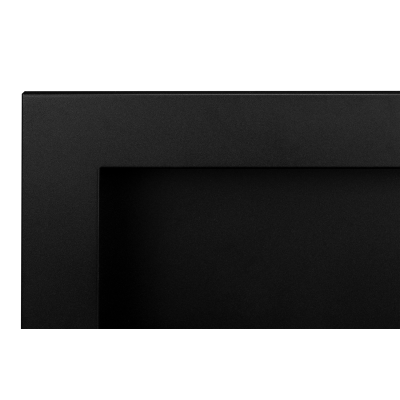 Biokominek 650x400 Slim Czarny z szybą