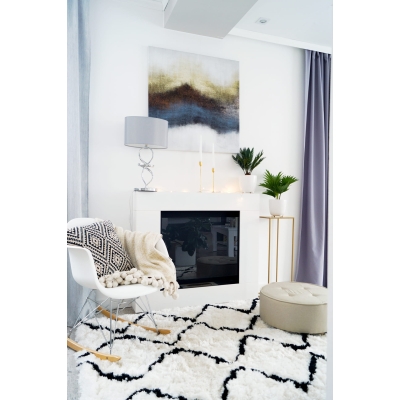 Biokominek portalowy Asne biały mat 105x90x15cm