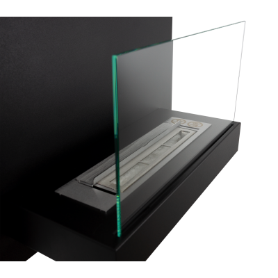 Biokominek wiszący Board czarno-czarny 45x47x16,5cm