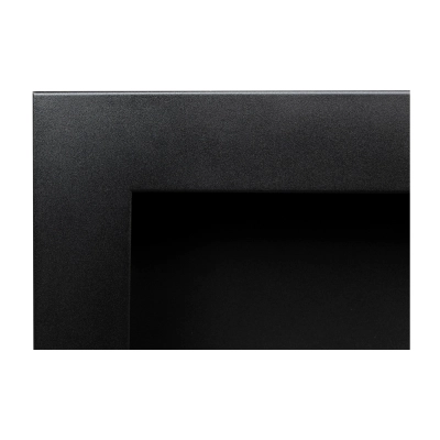 Biokominek 900x400 SLIM Czarny strukturalny z szybą 90x40x12cm