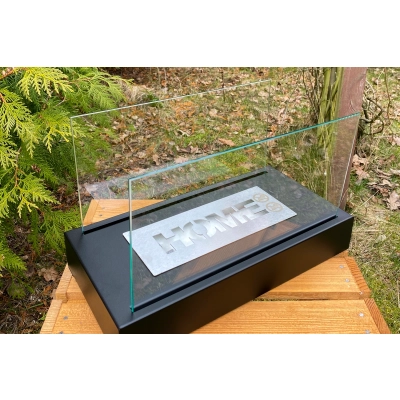 Biokominek wolnostojący Home czarny strukturalny mat 36x18x22cm