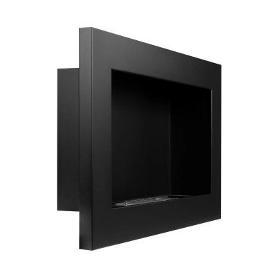 Biokominek wiszący 650x400 czarny strukturalny mat
