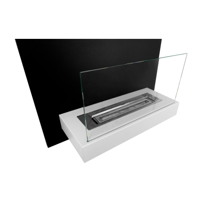 Biokominek wiszący Board czarno-biały 45x47x16,5cm