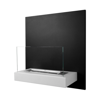 Biokominek wiszący Board czarno-biały 45x47x16,5cm