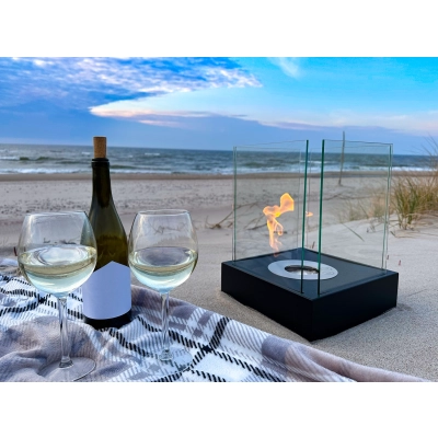 Biokominek wolnostojący Sunset Garden Mini czarny strukturalny