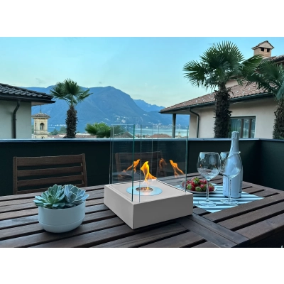 Biokominek wolnostojący Sunset Garden Mini szary mat
