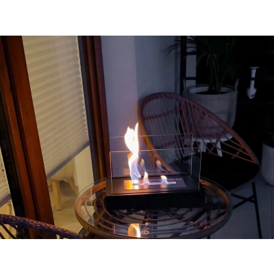 Biokominek wolnostojący  Glow czarny mat