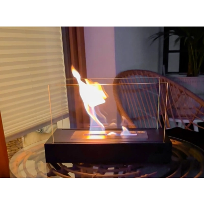 Biokominek wolnostojący  Glow czarny mat
