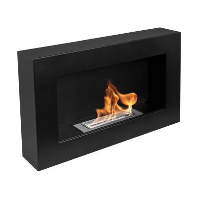 Biokominek wiszący 650x400 Box czarny strukturalny mat