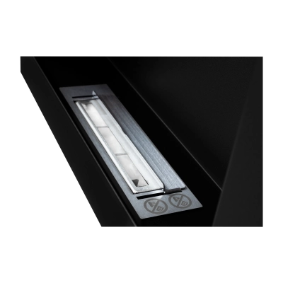 Biokominek wiszący 650x400 Box czarny strukturalny mat