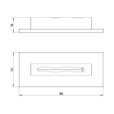 Biokominek wolnostojący Stainless inox