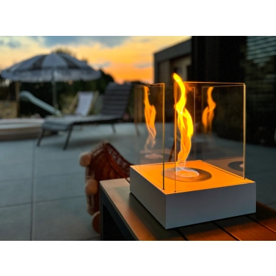 Biokominek wolnostojący Sunset Garden Mini biały mat