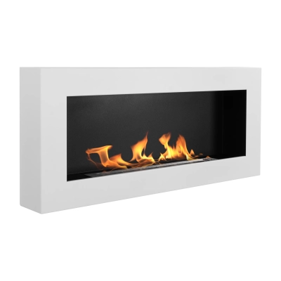 Biokominek wiszący 900x400 Box biały strukturalny mat