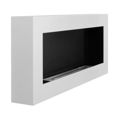 Biokominek wiszący 900x400 Box biały strukturalny mat