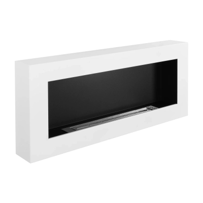 Biokominek wiszący 900x400 Box biały strukturalny mat