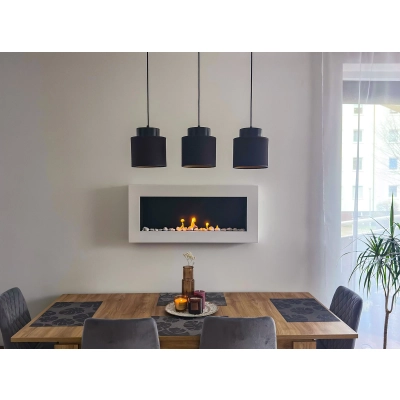 Biokominek wiszący 900x400 Box biały strukturalny mat