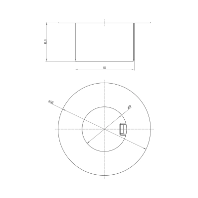 Palnik do biokominka DIY Okrągły