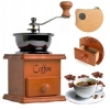 Ręczny młynek do kawy wykonany z wysokiej jakości drewna sosnowego