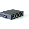 WDH-5ET-DC 10/100 Mb/s Niezarządzane 5-portowe przemysłowe przełączniki Ethernet z szyną DIN/montażem na ścianie (zgodne z normą UL, bez wentylatora,
