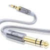 Kabel QING CAOQING z wtykiem jack 3,5 mm i wtykiem jack 6,35 mm, 3 m, adapter AUX, kabel audio stereo, kabel do cyfrowego interfejsu instrumentalnego