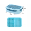 Lunchbox śniadaniówka pojemnik na śniadanie obiad z przegródkami sztućce