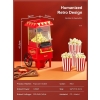 Reemix maszyna do robienia popcornu do domu, 2 minuty szybkiej, bez tłuszczu, bez oleju, moc 1200 W, na wieczory piłkarskie i święta Bożego Narodzenia