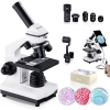 BEBANG 100X-2000X Mikroskop dla dzieci dorosłych, profesjonalny mikroskop biologiczny dla studentów szkolnych laboratorium