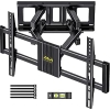 Alphamount Uchwyt ścienny do telewizora do większości telewizorów 4K LED i OLED o przekątnej do 45 kg, uchwyt na telewizor z dwoma ramionami przegubow