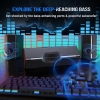 Gamingowy Głośnik Bluetooth FIFINE z subwooferem do komputerów PC, laptopów, komputerów stacjonarnych, głośników do gier USB z wejściem RGB 3,5 mm, re