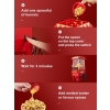Reemix maszyna do robienia popcornu do domu, 2 minuty szybkiej, bez tłuszczu, bez oleju, moc 1200 W, na wieczory piłkarskie i święta Bożego Narodzenia