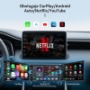 OTTOCAST Play2video Pro, Bezprzewodowy Adapter CarPlay i Android Auto, Carplay AI Box z Wbudowanym YouTube i Netflix z pilotem