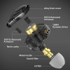 KZ ZS10 PRO X słuchawki douszne, ulepszone 4BA+1DD, hybrydowe sterowniki, HiFi słuchawki przewodowe z kablem 2-pinowym 0,75 mm, do sceny audiofilskiej