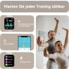 BingoFit Fitness Tracker, smartwatch z funkcją telefonu, zegarek fitness z pulsometrem, krokomierzem, monitorowaniem snu, tlenem we krwi, ekran dotyko